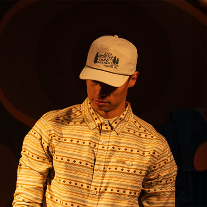 Twill Rope Cap - Mountain Scene