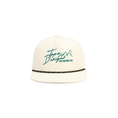 Corduroy Trucker Hat - Topo Script - Final Sale