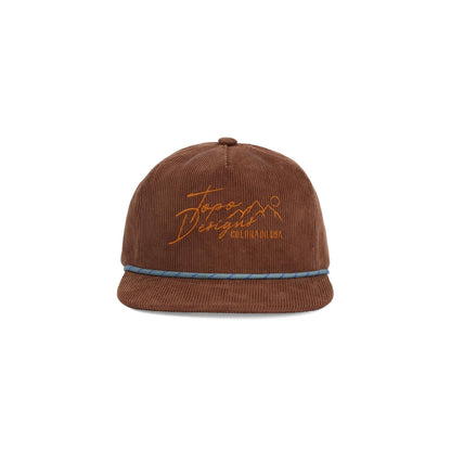 Corduroy Trucker Hat - Topo Script - Final Sale