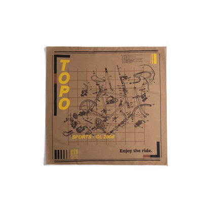 Topo Designs x Pine Printshop Enjoy The Ride Bandana