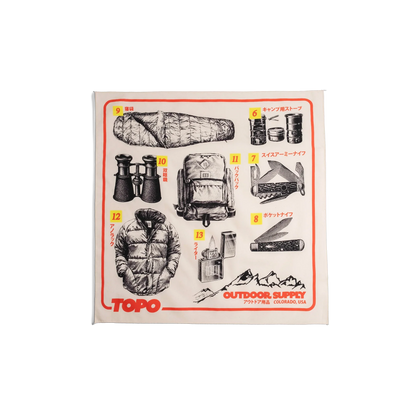 Topo Designs x Pine Printshop Catalog Bandana