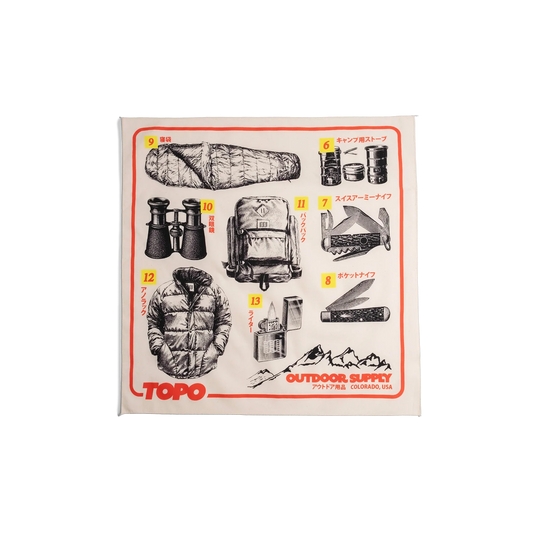 Topo Designs x Pine Printshop Catalog Bandana